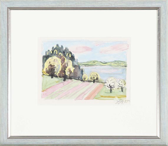 Otto Dix - Bodensee - Ackerland - Rahmenbild