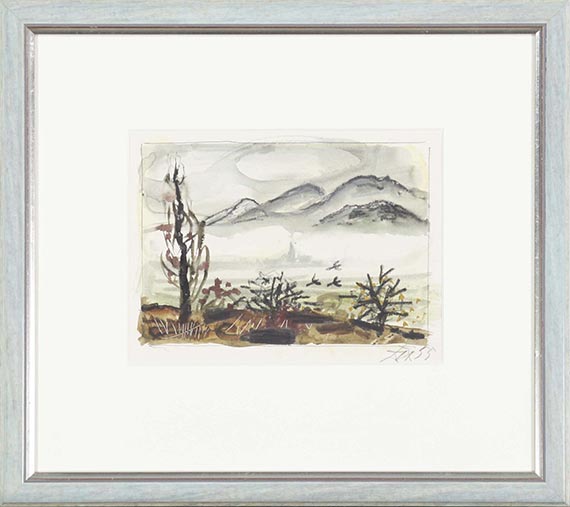 Otto Dix - Bodensee - Herbstnebel - Rahmenbild