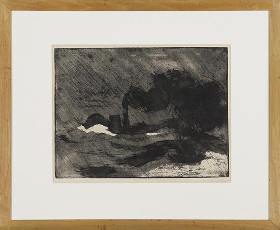 Emil Nolde - Dampfer (Groß Dunkel) - Rahmenbild