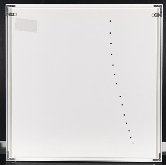 Lucio Fontana - Concetto Spaziale - Teatrino (nero & bianco) - Rückseite