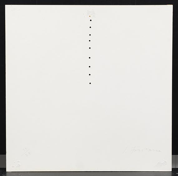 Lucio Fontana - Teatrino (rot) - Rückseite