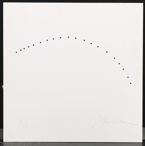 Lucio Fontana - Concetto Spaziale - Teatrino (bianco) - Rückseite