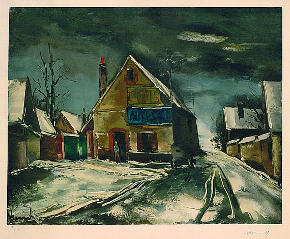 Maurice de Vlaminck - Village sous la neige