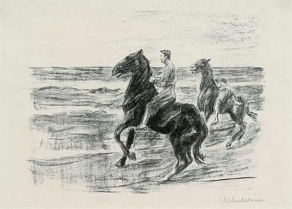 Max Liebermann - Reiter am Strande