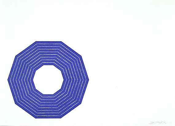 Frank Stella - "D" aus: Purple Series