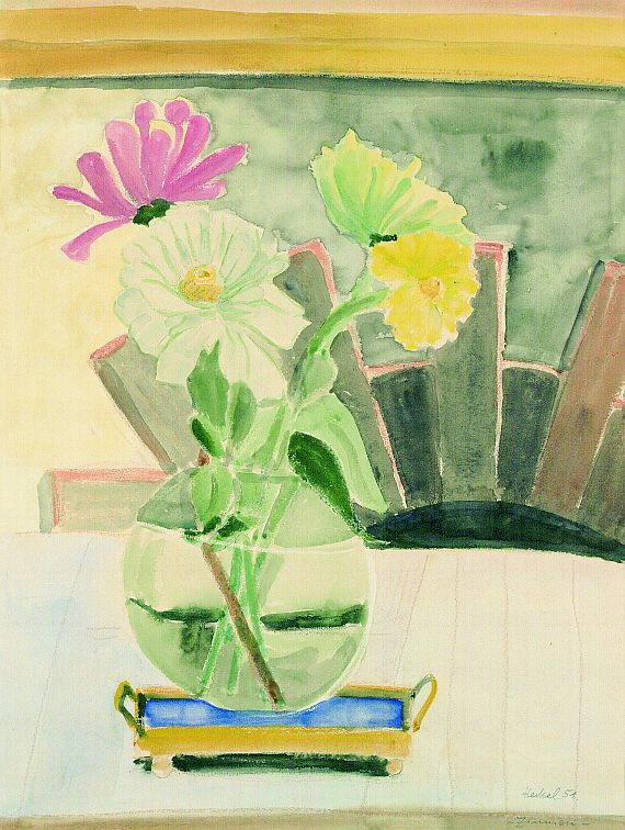 Erich Heckel - Zinnien