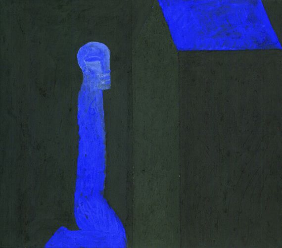 Blaue knieende Figur..., 1987