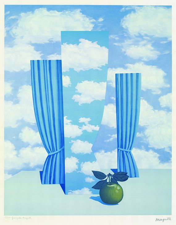 René Magritte - Surreale Komposition VI (Le beau monde)