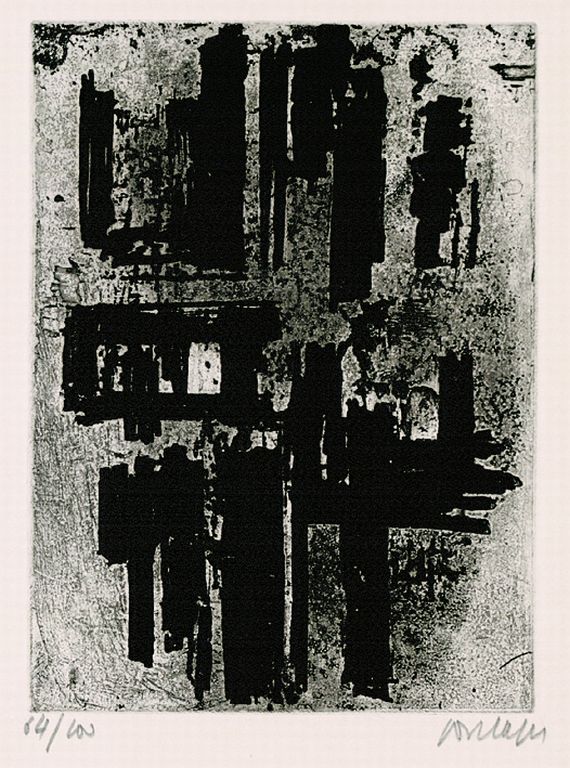 Pierre Soulages - Eau-forte No. 4