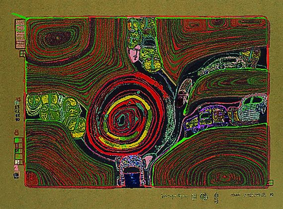 Friedensreich Hundertwasser - Kreisverkehr der Straßengekreuzigten