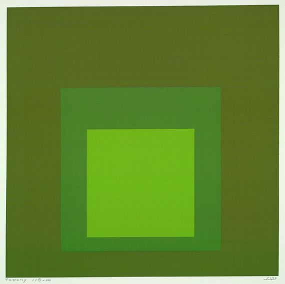 Josef Albers - 3 Bll.: Allegro. KG. Tuscany