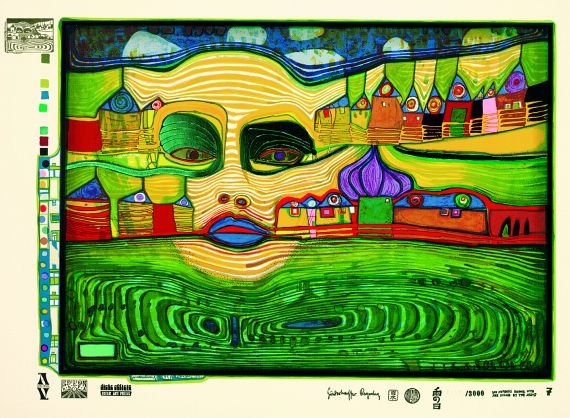 Friedensreich Hundertwasser - Irinaland über dem Balkan