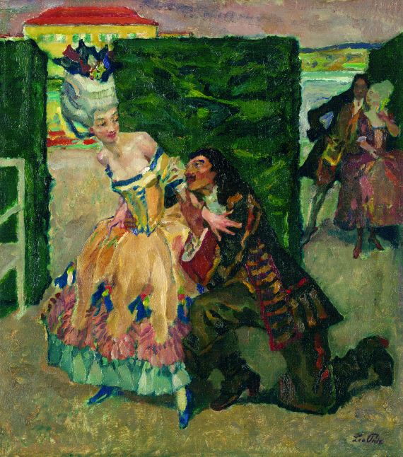 Leo Putz - Galante Szene (Ludwig XIV)