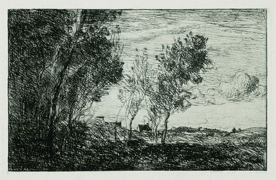 Jean-Baptiste-Camille Corot - Dans les Dunes: Souvenir du Bois de La Haye