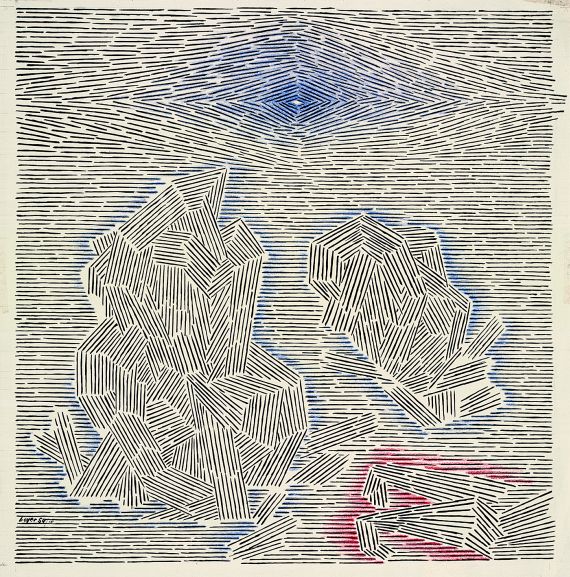 Herbert Bayer - Cyklopeninseln (the rocks that missed Ulysses)