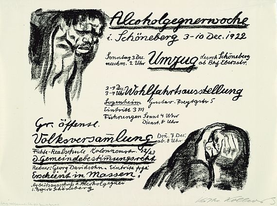 Käthe Kollwitz - Alkoholgegnerwoche (Plakat)