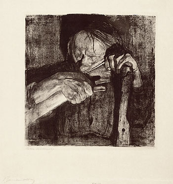 Käthe Kollwitz - Beim Dengeln