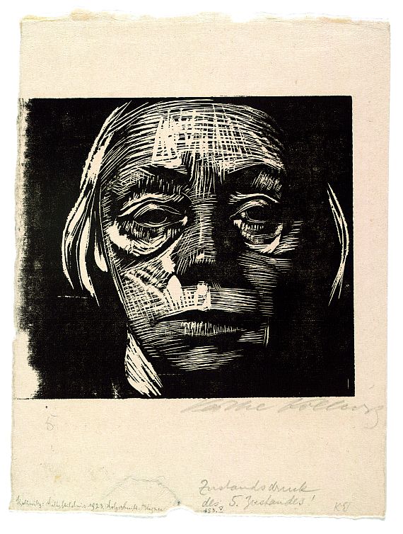 Käthe Kollwitz - Selbstbildnis von vorn