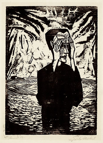 Erich Heckel - Mann in der Ebene