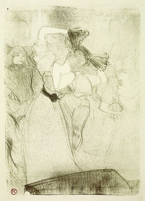 Henri de Toulouse-Lautrec - Lender de dos, dansant le Boléro, dans Chilpéric