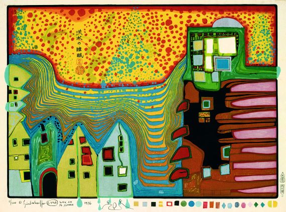 Friedensreich Hundertwasser - Flooded sleep