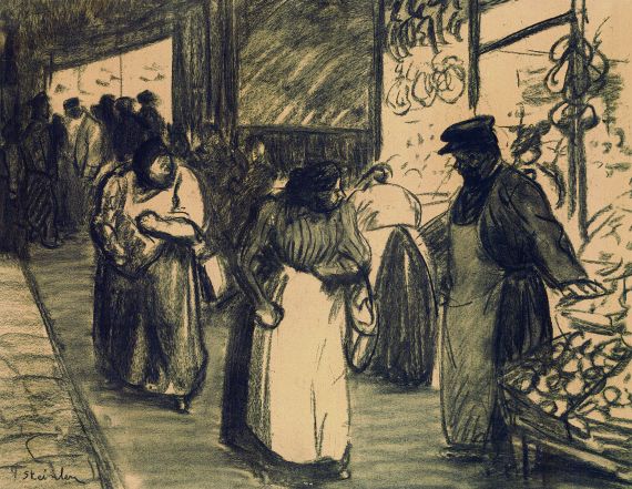 Théophile Alexandre Steinlen - Le marché