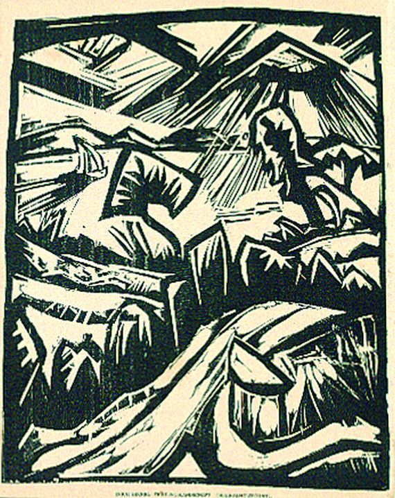 Erich Heckel - Frühlingslandschaft