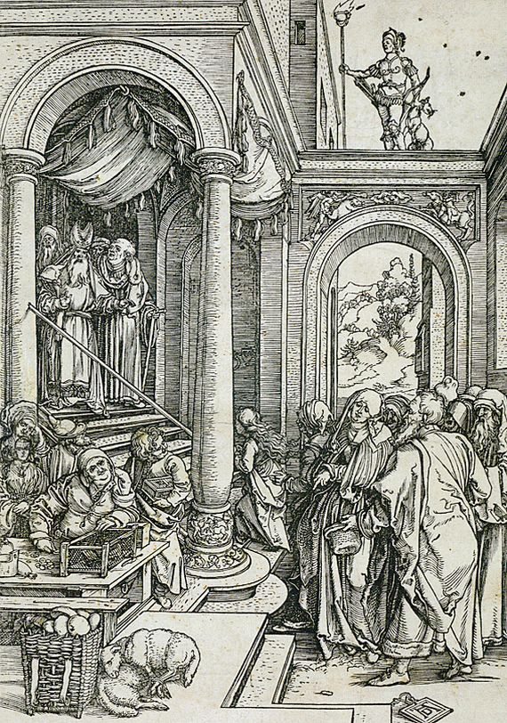 Albrecht Dürer - Mariens Tempelgang
