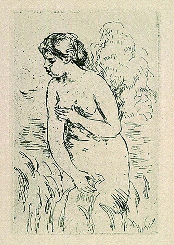 Pierre-Auguste Renoir - Baigneuse debout, à mi-jambes