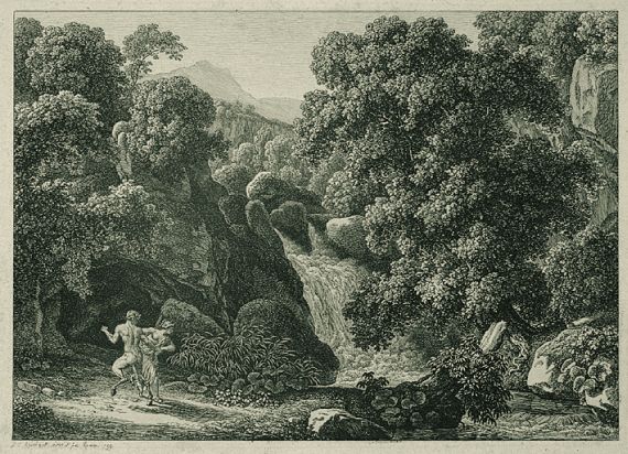 Johann Christian Reinhart - Der Satyr und die Nymphe