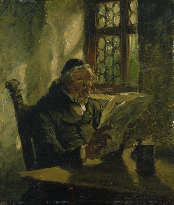 Hugo Kauffmann - Zeitungsleser