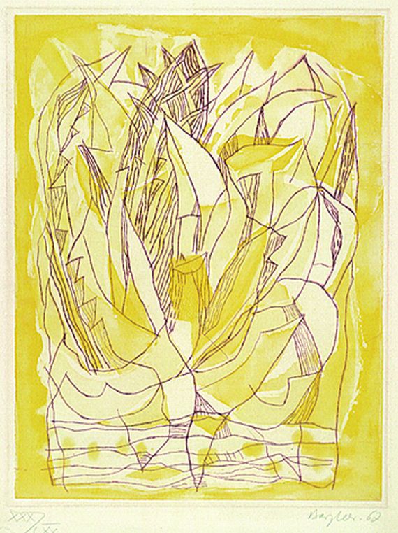 Eduard Bargheer - 2 Bll.: Inselfrühe. Agave