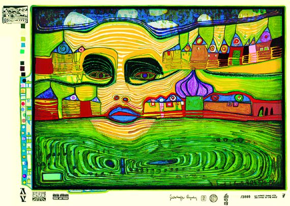 Friedensreich Hundertwasser - Irinaland über dem Balkan