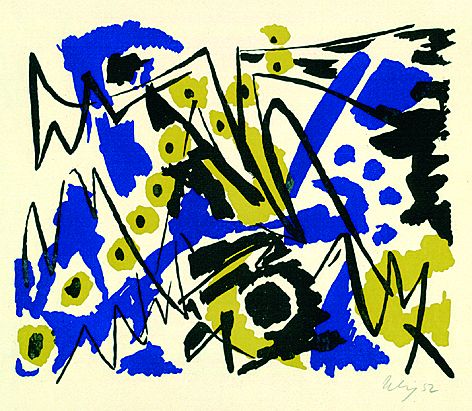 Ernst Wilhelm Nay - Farblitho 1952