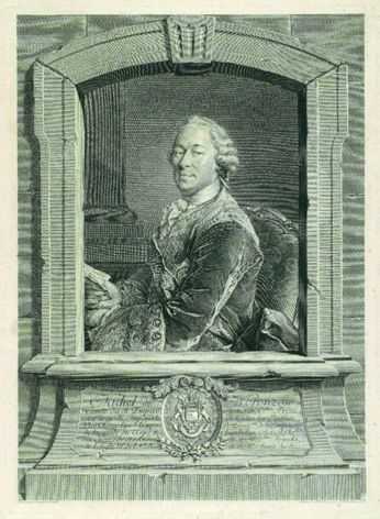 Georg Friedrich Schmidt - 3 Bll. Porträts: J. Offray de la Mettrie. Jean Law. Michel de Woronzow