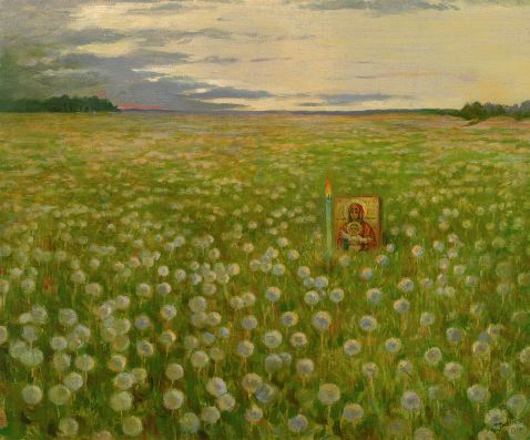 Tatjana Nikolaevna Gippius - Landschaft mit Ikone