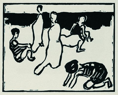 Arthur Segal - Vom Strande. 1913.