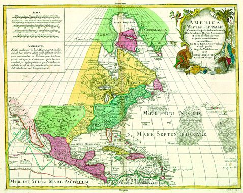 Amerika - America septentrionalis.