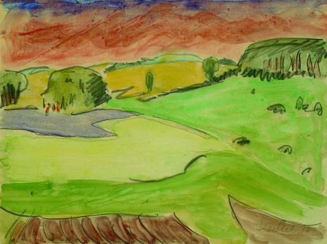 Erich Heckel - Sommerlandschaft (An den Moritzburger Teichen)