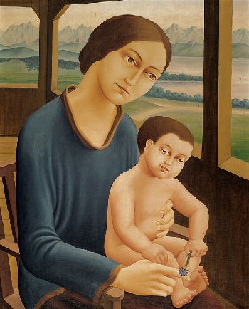 Georg Schrimpf - Mutter mit Sohn