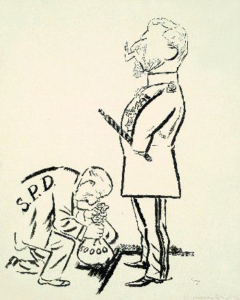 George Grosz - SPD gebt dem Kaiser, was des Kaisers ist