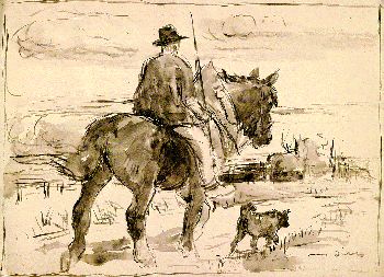 Otto Dill - Bauer mit Pferd