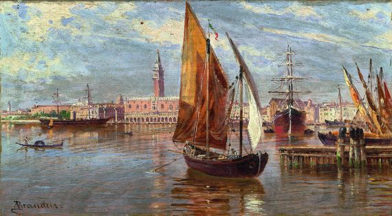 Antonietta Brandeis - Blick auf den Dogenpalast, Venedig