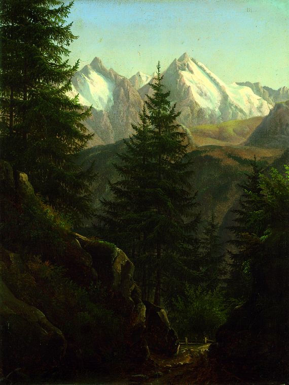 Karl Christian Sparmann - Verschneite Berggipfel