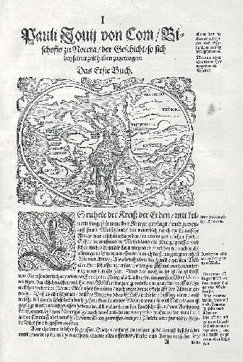 Paolo Giovio - Wahrhafftige Beschreibunge. 1570.