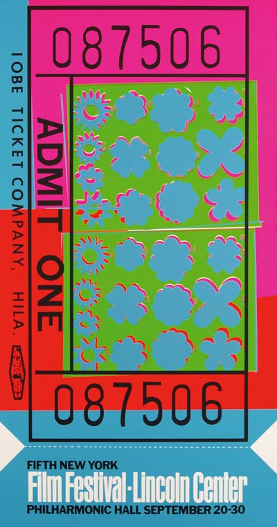 Andy Warhol - Lincoln Center Ticket