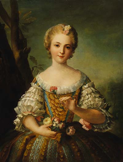 Jean-Marc Nattier - Porträt der Madame Louise de France, Tochter Ludwigs XV. von Frankreich