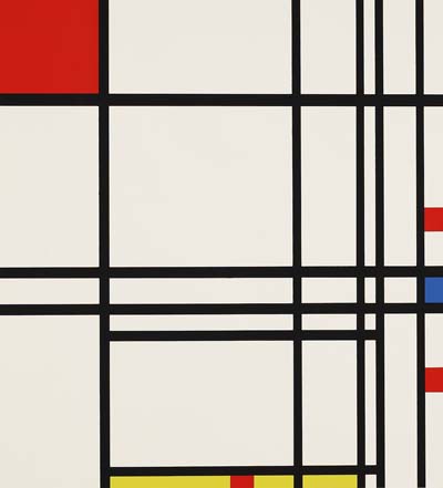 Piet Mondrian - Composition with Blue, Yellow and Red