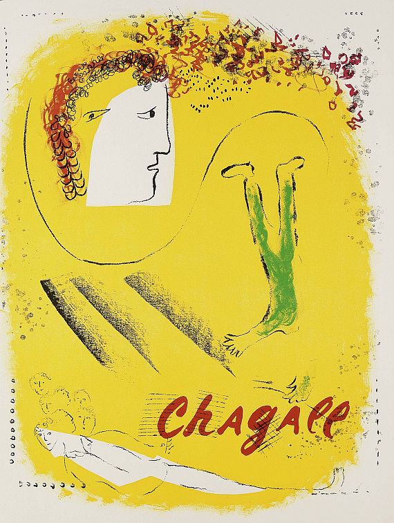 Marc Chagall - Gelber Hintergrund
