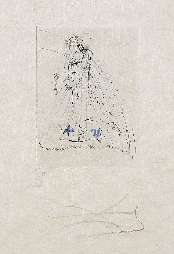 Salvador Dalí - 6 sheets from: Les Amours de Cassandre